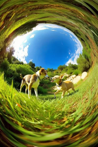 Saturated Spherical Nostalgia style AI image example 3