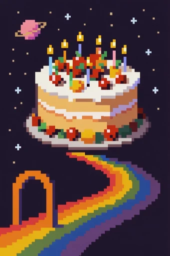 Nostalgic Cosmic Pixelism style reference image — nostalgic computer graphics