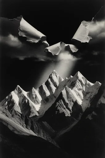 Monochromatic Surrealist Noir style reference image — monochromatic surrealism