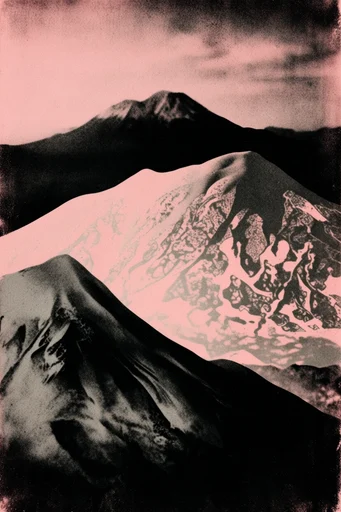 Gritty Noir Risograph style reference image — risograph print