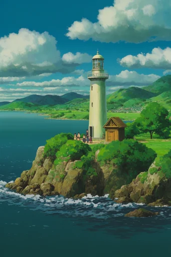 Nostalgic Ghibli Pastoral style reference image — nostalgic summer atmosphere