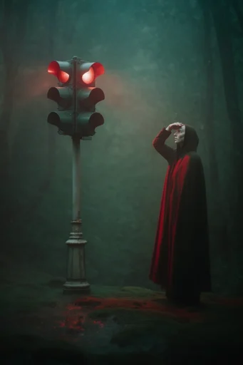 Crimson Gothic Noir style reference image — gothic dark romanticism