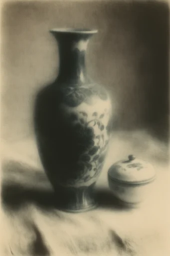 Monochrome Gothic Printmaking style reference image — vintage intaglio etching