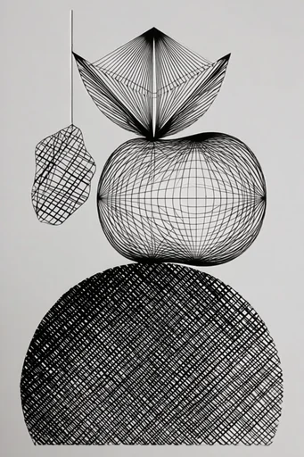 Monochrome Algorithmic Precision style reference image — generative minimalism