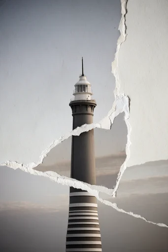 Tactile Deconstructed Collage style reference image — mixed media photography