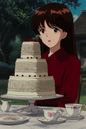 Nostalgic OVA Aesthetic style reference image — subtle film grain