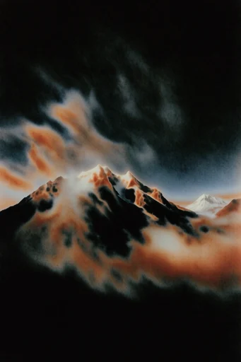Apocalyptic Thermal Nocturne style reference image — high-contrast silhouette