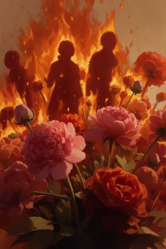 Sublime Apocalyptic Neoclassicism style reference image — expressive oil painting