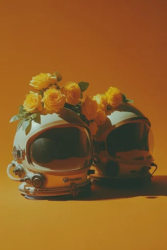 Surreal Amber Futurism style reference image — surrealist retro-futurism