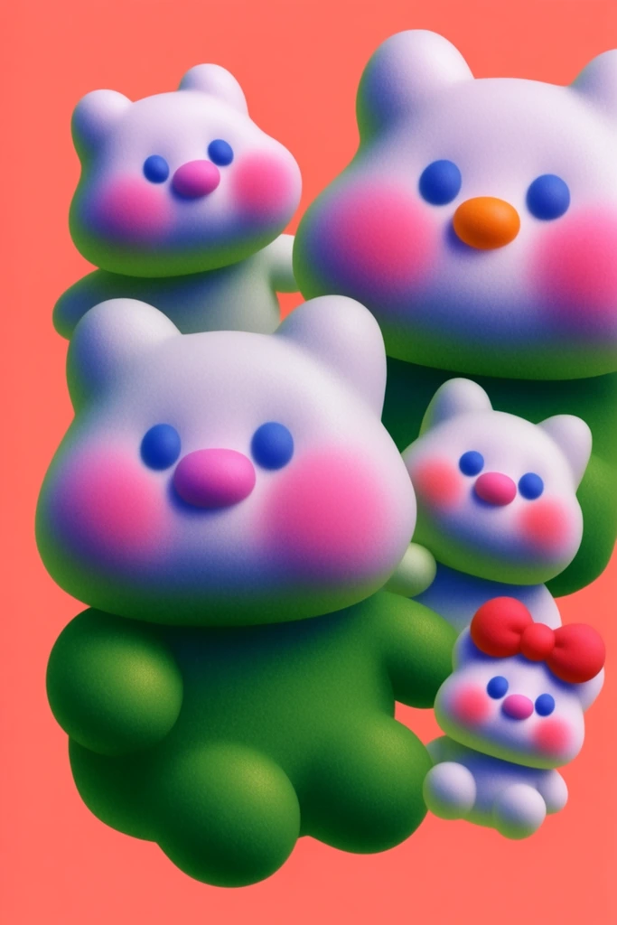 Surreal Clay Pop style AI image example 3