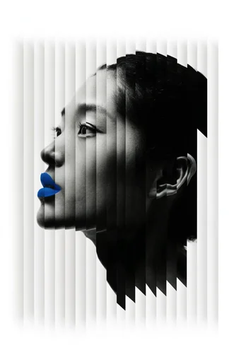 Fragmented Monochrome Geometry moodboard — generate AI images in this style
