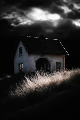 Dramatic Chiaroscuro Monochrome style AI image example 4