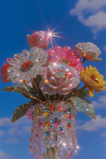 Opulent Gemstone Surrealism style reference image — hyper-detailed textures