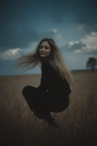 Cinematic Twilight Melancholia style reference image — minimalist composition