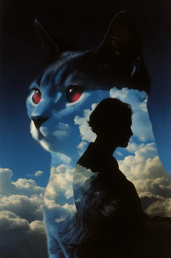 Celestial Surrealist Chiaroscuro style reference image — nocturnal atmospheric