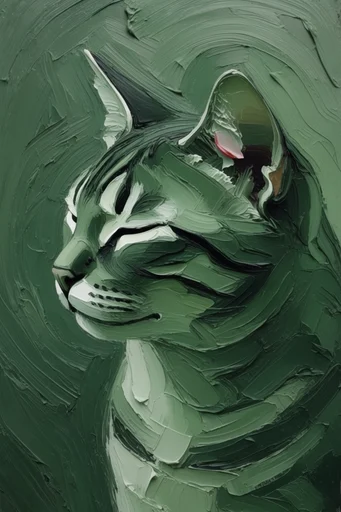 Tactile Verdant Surrealism style reference image — undulating velvet moss