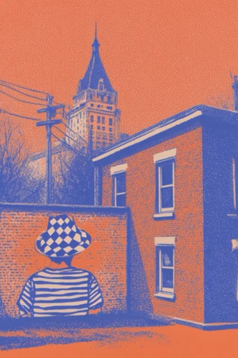 Tactile Risograph Duotone style reference image — risograph print