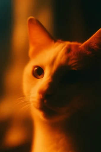 Cinematic Amber Nocturne style reference image — moody nocturnal atmosphere
