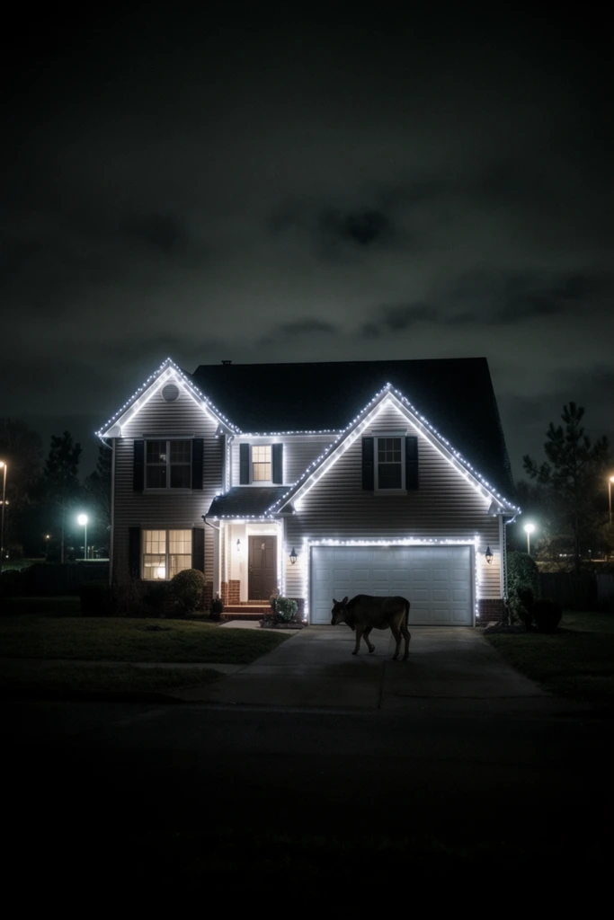 Cinematic Nocturnal Minimalism style AI image example 3