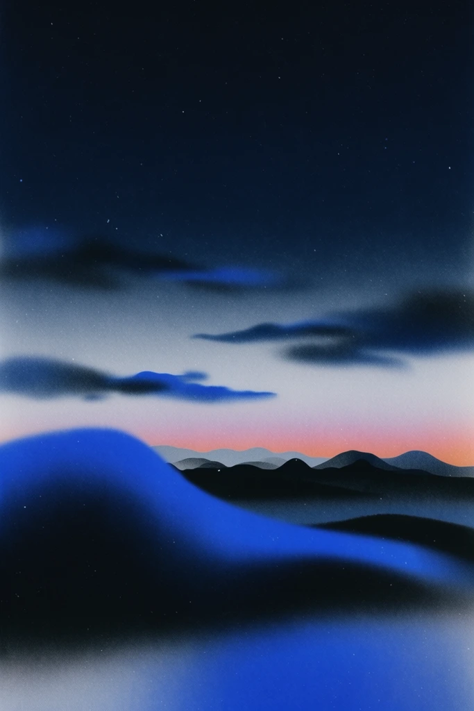 Nocturnal Retro-Futurist Noir style AI image example 2