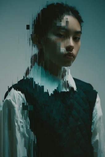 Surreal Digital Deformation moodboard — generate AI images in this style