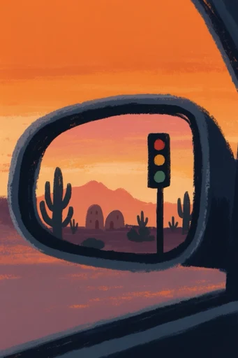 Nostalgic Golden Storybook style reference image — golden hour sunset