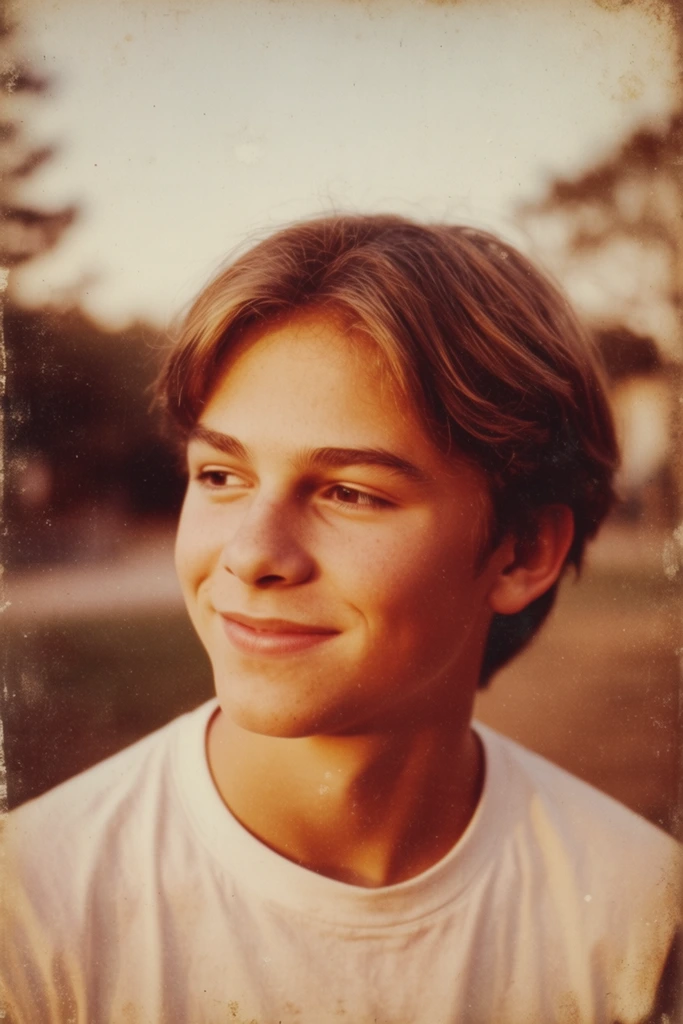 Dreamy Amber Retro style AI image example 1