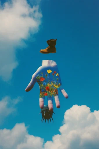 Surreal Celestial Dreamscapes style reference image — levitating objects