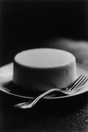 Dramatic Monochrome Noir style reference image — minimalist studio background