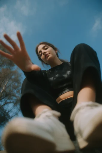 Dynamic Fisheye Streetwear style AI image example 2