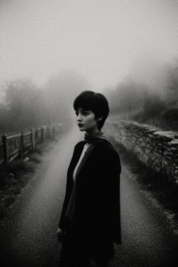 Monochrome Atmospheric Minimalism style AI image example 1