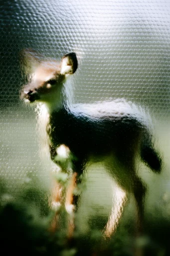 Tactile Refractive Obscurity style reference image — tactile barrier distortion