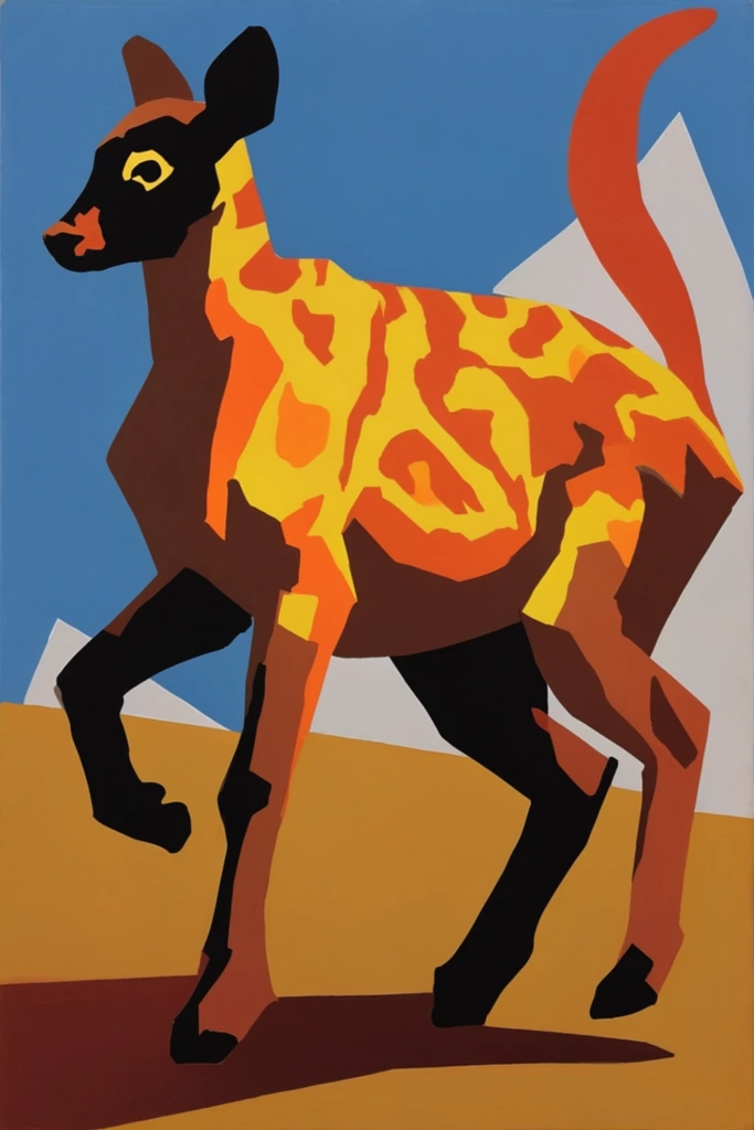 Graphic Fauvist Modernism style AI image example 3