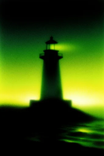 Atmospheric Bioluminescent Noir style reference image — atmospheric blur