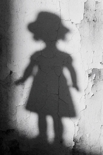 Eroded Monochrome Noir style reference image — high-contrast monochrome