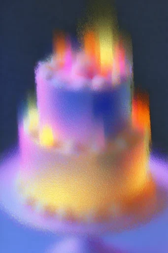 Luminous Glitch Impressionism style reference image — thermal heat map aesthetics