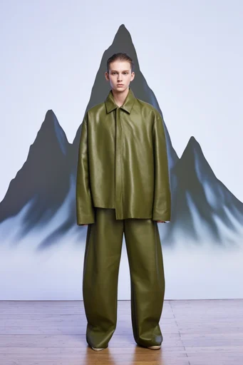 Chroma Earth Surrealism style reference image — chroma green studio backdrop