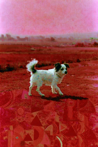 Crimson Tactile Surrealism style reference image — gestural brushstrokes