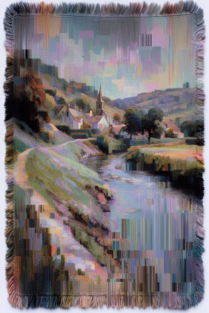 Prismatic Digital Fragmentation style AI image example 2
