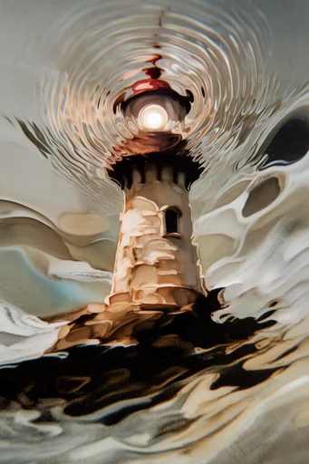 Luminous Liquid Abstraction style reference image — amber and gold tones