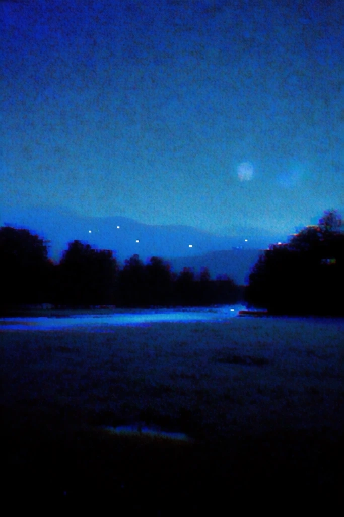 Nocturnal Analog Glitch style AI image example 2