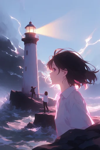Ethereal Pastel Anime style reference image — delicate line art