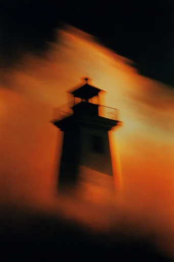 Luminous Kinetic Abstraction style reference image — painterly film grain