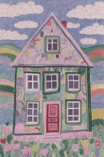Intricate Organic Tapestry style reference image — folk art inspired