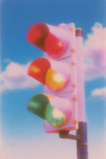 Technicolor Retro Surrealism style reference image — saturated technicolor palette
