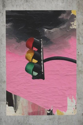 Neo-Punk Collage Zine style reference image — bold graphic composition