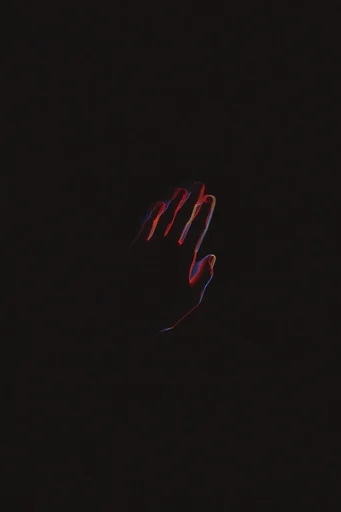 Cinematic Noir Glitch style reference image — glowing neon accents