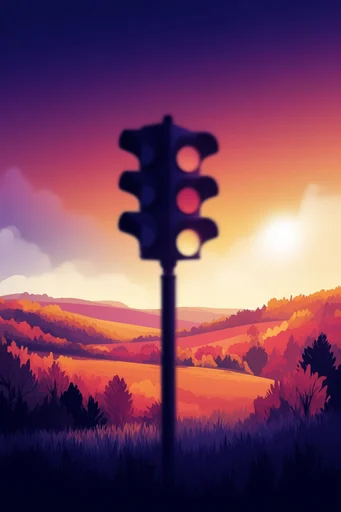 Luminous Twilight Horizons style reference image — atmospheric dusk lighting
