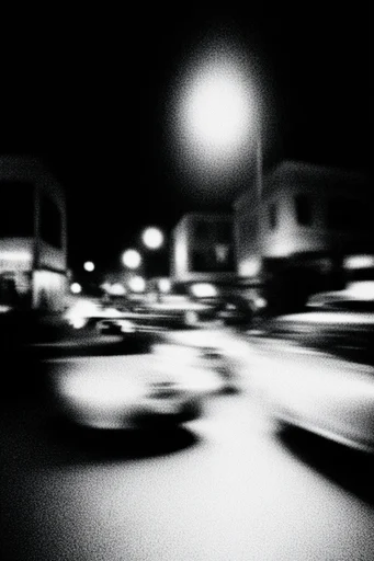Spectral Motion Noir style reference image — motion blur portrait