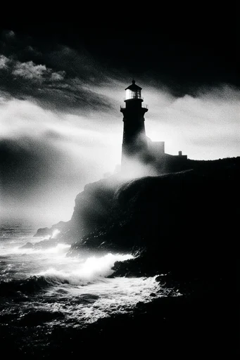 Ethereal Noir Grain style reference image — overexposed highlights